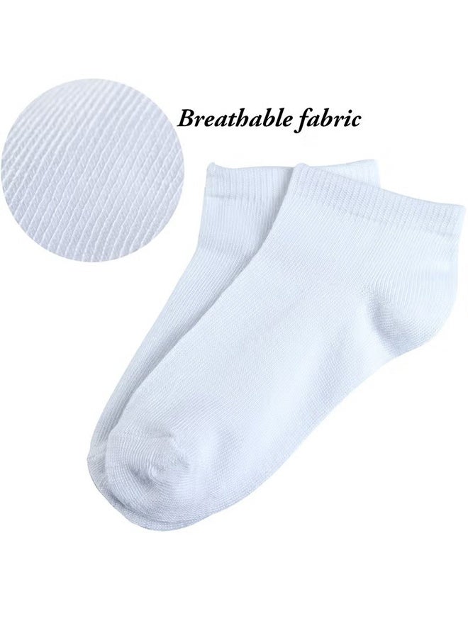 YJ 5 Pack Kids' Half Cushion Low Cut Athletic Ankle Socks Boys Girls Ankle Socks - Image 2